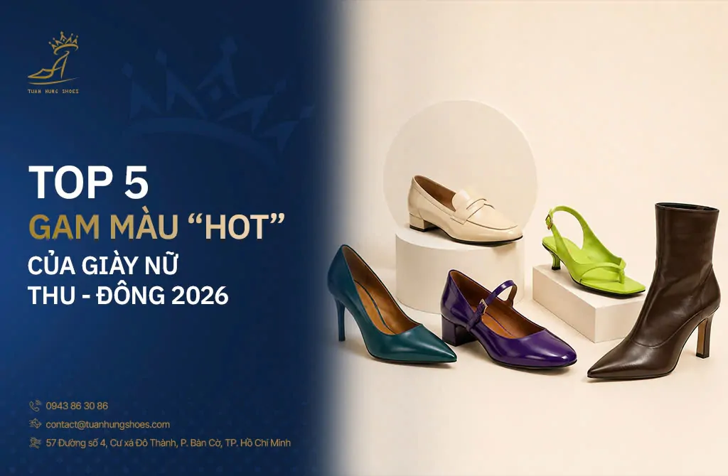 TOP 5 GAM MÀU “THỐNG TRỊ” NGÀNH GIÀY NỮ THU - ĐÔNG NĂM 2026 1 Xu-hướng-màu-sắc-thời-trang